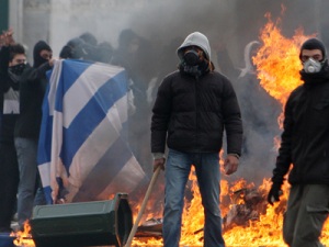 Professional Greek Socialist Protesters
